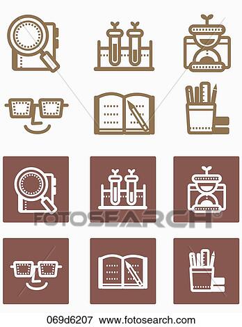 Stock Illustration - various types of science and education. Fotosearch