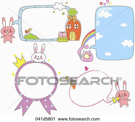 Clip Art - various types of sticker icons. Fotosearch