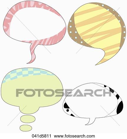 Clip Art - various types of sticker icons. Fotosearch