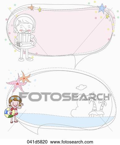Clipart - various types of sticker icons. Fotosearch
