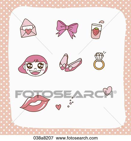 various types of sticker icons View Large Illustration Stock Illustration - various types of sticker icons. Fotosearch