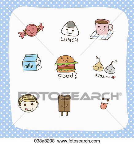 Stock Illustration - various types of sticker icons. Fotosearch
