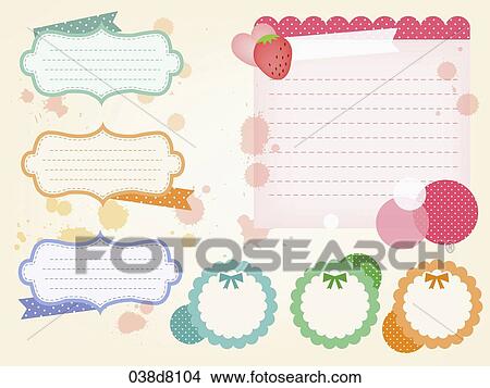various types of sticker icons View Large Illustration Stock Illustration - various types of sticker icons. Fotosearch