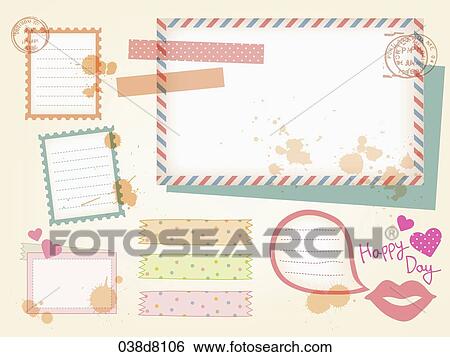 Stock Illustration - various types of sticker icons. Fotosearch