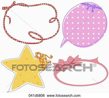 various types of sticker icons View Large Illustration Stock Illustration - various types of sticker icons. Fotosearch