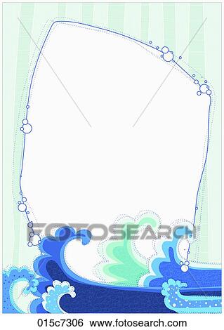 wave illustration in letters View Large Illustration Stock Illustration - wave illustration in letters. Fotosearch