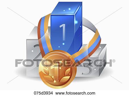 Stock Illustration - winner icons. Fotosearch