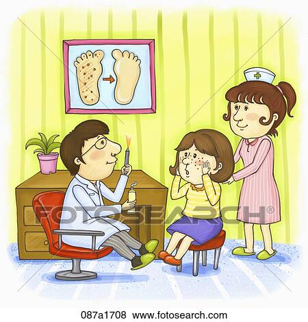 woman see a dermatologist View Large Illustration Stock Illustration - woman see a dermatologist. Fotosearch