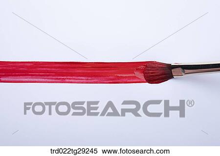 brush drew red color line View Large Photo Image Stock Photography - brush drew red color line. Fotosearch