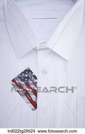 credit card and white dress shirt View Large Photo Image Picture - credit card and white dress shirt. Fotosearch