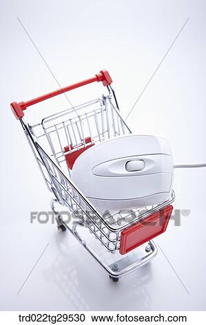 mouse in shopping cart View Large Photo Image Stock Image - mouse in shopping cart. Fotosearch