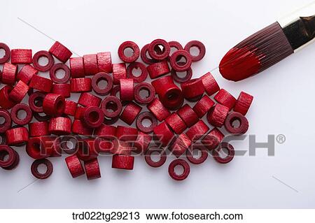 red color rolls and brushes View Large Photo Image Stock Image - red color rolls and brushes. Fotosearch