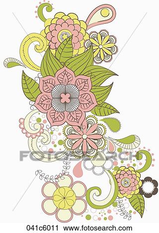 abstractive patterned wallpaper View Large Illustration Clip Art - abstractive patterned wallpaper. Fotosearch