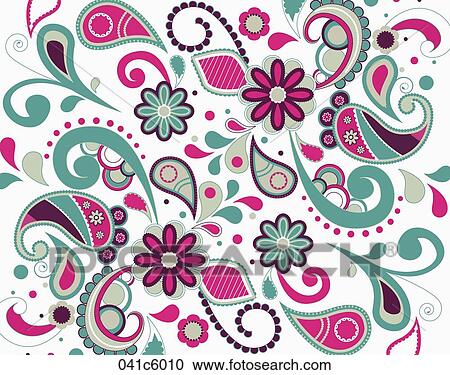 abstractive patterned wallpaper View Large Illustration Clipart - abstractive patterned wallpaper. Fotosearch