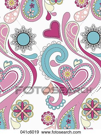 abstractive patterned wallpaper View Large Illustration Stock Illustration - abstractive patterned wallpaper. Fotosearch