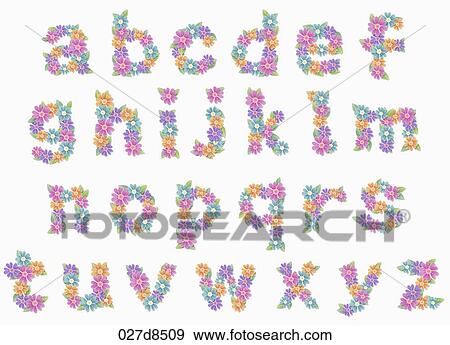 alphabet in calligraphy View Large Illustration Stock Illustration - alphabet in calligraphy. Fotosearch