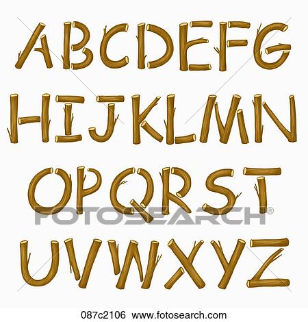 alphabet in calligraphy View Large Illustration Stock Illustration - alphabet in calligraphy. Fotosearch
