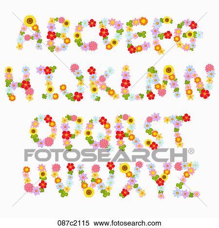 alphabet in calligraphy View Large Illustration Stock Illustration - alphabet in calligraphy. Fotosearch