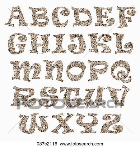 alphabet in calligraphy View Large Illustration Stock Illustration - alphabet in calligraphy. Fotosearch