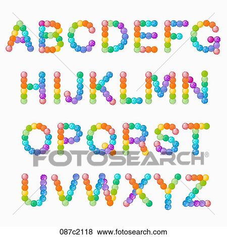 alphabet in calligraphy View Large Illustration Stock Illustration - alphabet in calligraphy. Fotosearch
