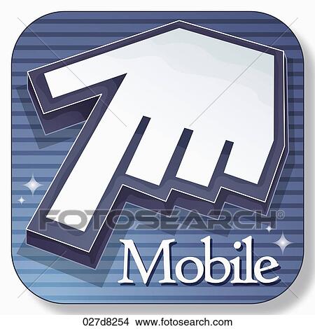 application icon for mobile user View Large Illustration Stock Illustration - application icon for mobile user. Fotosearch