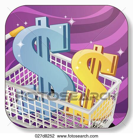 application icon for shopping View Large Illustration Drawing - application icon for shopping. Fotosearch