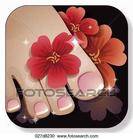 application of icon for pedicure View Large Illustration Clipart - application of icon for pedicure. Fotosearch