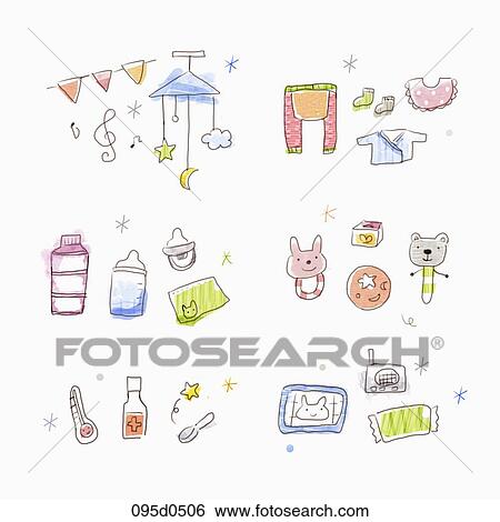 Stock Illustration - baby goods. Fotosearch