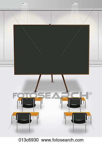 blackboard in class View Large Illustration Clipart - blackboard in class. Fotosearch