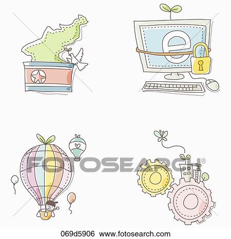 Stock Illustration - changes in generations. Fotosearch