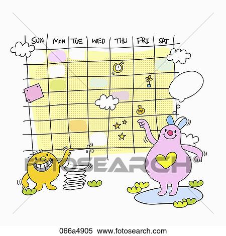 characters and time table View Large Illustration Stock Illustration - characters and time table. Fotosearch