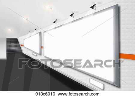 commercials on the wall View Large Illustration Clipart - commercials on the wall. Fotosearch