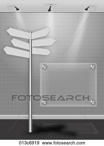 Stock Illustration - direction signs. Fotosearch