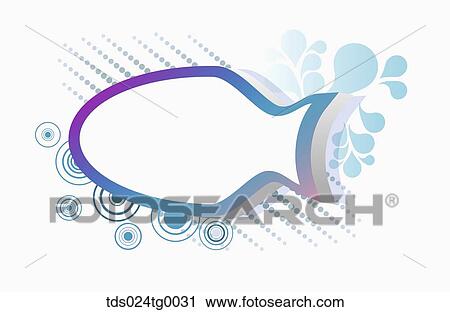 fish shaped backdrop View Large Illustration Clip Art - fish shaped backdrop. Fotosearch