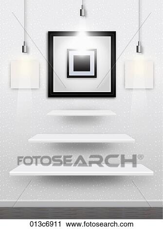 frame and shelves View Large Illustration Clip Art - frame and shelves. Fotosearch