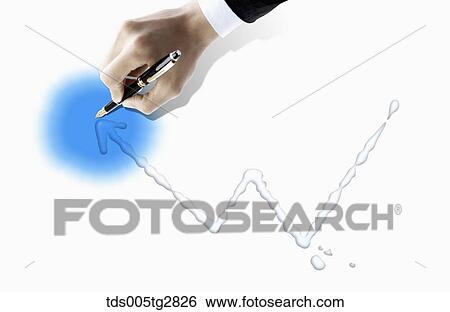 Stock Illustration - graph made by water. Fotosearch
