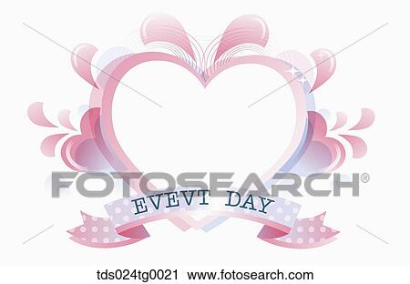 Clip Art - heart shaped backdrop. Fotosearch