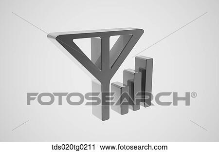 Clip Art - icon of antenna. Fotosearch