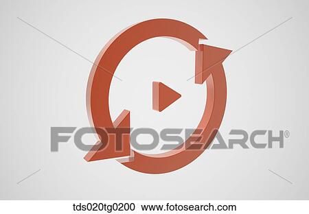 Clipart - icon of circulation. Fotosearch