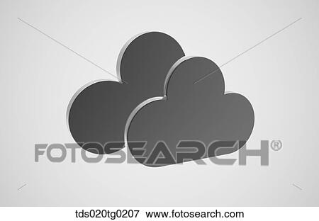 Stock Illustration - icon of cloudy weather. Fotosearch