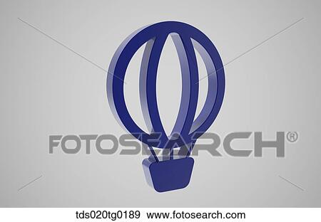 icon of hot air balloon View Large Illustration Stock Illustration - icon of hot air balloon. Fotosearch