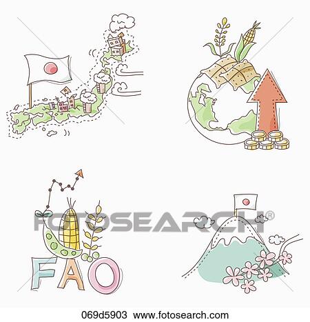 icon of Japan issues View Large Illustration Drawing - icon of Japan issues. Fotosearch