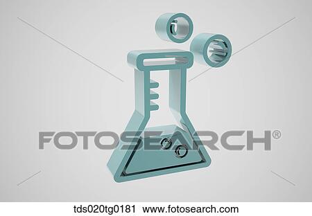 Clip Art - icon of laboratory equipment. Fotosearch