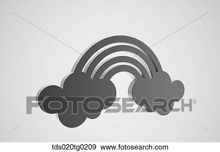 Stock Illustration - icon of rainbow. Fotosearch