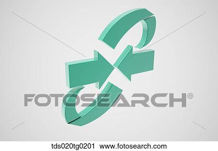 icon of recycling View Large Illustration Clip Art - icon of recycling. Fotosearch