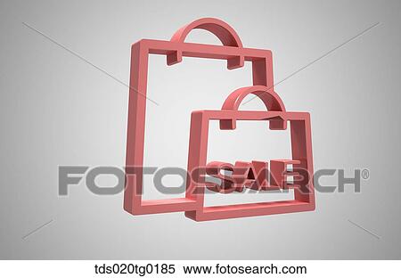 icon of shopping bag View Large Illustration Stock Illustration - icon of shopping bag. Fotosearch
