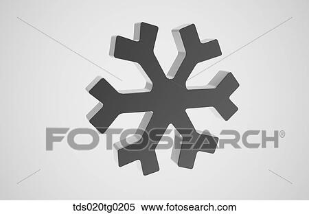 Stock Illustration - icon of snowflower. Fotosearch