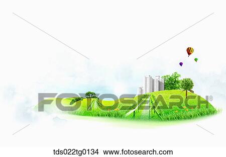 illustration of green earth View Large Illustration Stock Illustration - illustration of green earth. Fotosearch