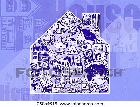 Stock Illustration - illustration of house. Fotosearch