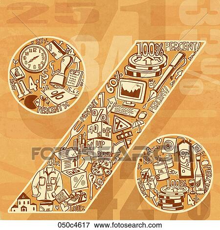 Stock Illustration - illustration of percentage. Fotosearch